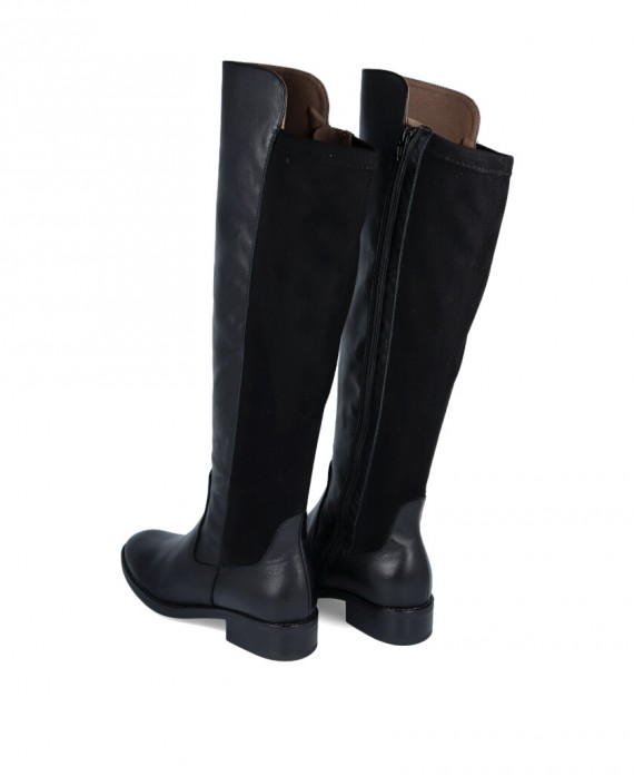 Botas para mujer en color negro Caracteristicas con cremallera tacon 4 cm zapato de estilo casual suela de goma termoplastica e