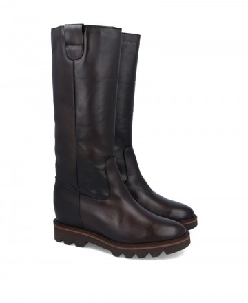 High boots with internal wedge Catchalot 22051