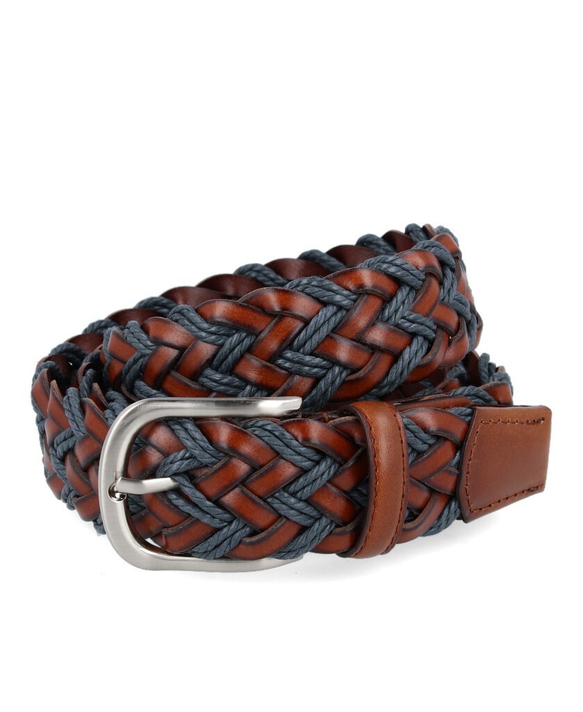 Bellido bicolor braided belt 455-35