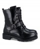 Black military style boots for women Catchalot 872