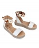 White animal print sandal Andares 882957