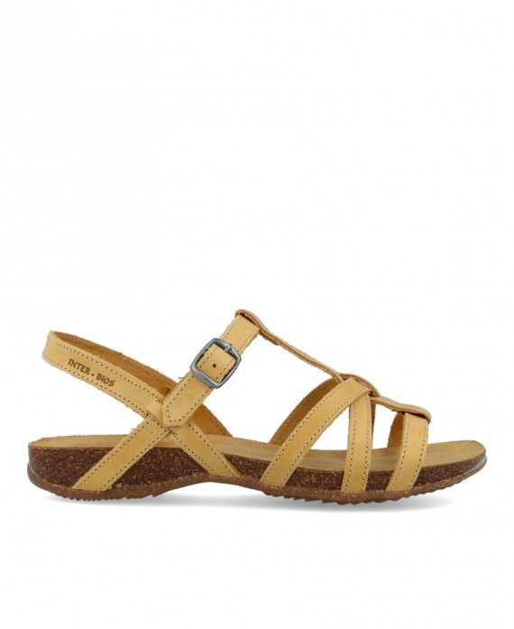 Buy Inter Bios yellow sandals for women