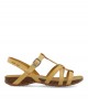 Yellow leather sandals InterBios 4408