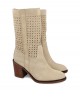 Wide-heeled boots Tambi Bruma Openwork