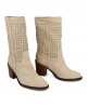 Wide-heeled boots Tambi Bruma Openwork
