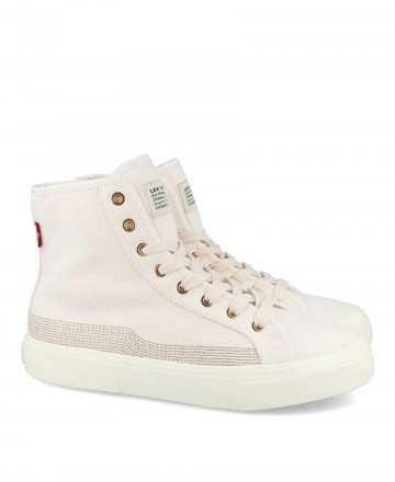 Levi´s 234205 beige mid-top trainers