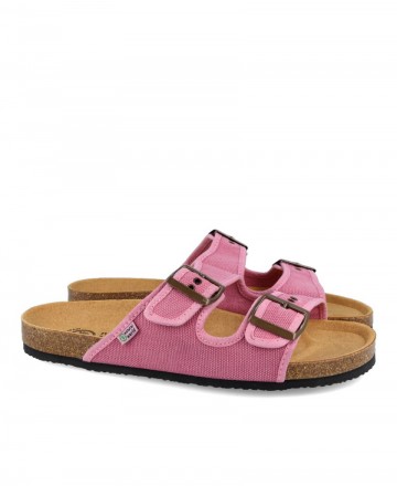 Flat sandals with buckle Natural World Tropic 7001E