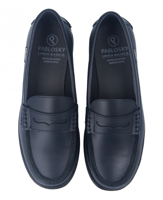 Pablosky 714920 Navy blue school loafers
