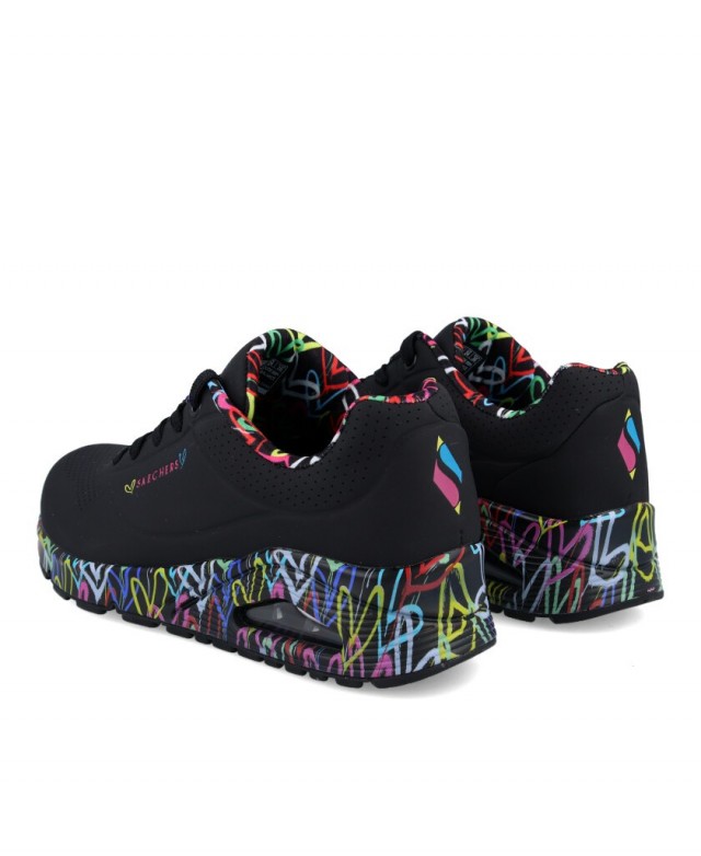 Zapatillas deportivas Mujer SKECHERS UNO - LOVING LOVE Negro