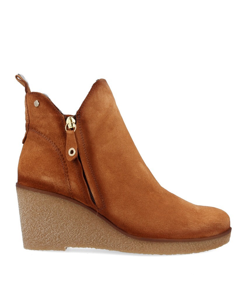 Wedge ankle boot in split leather Desireé Marvi 1