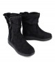 Black boots with fur lining Amarpies AJH22418