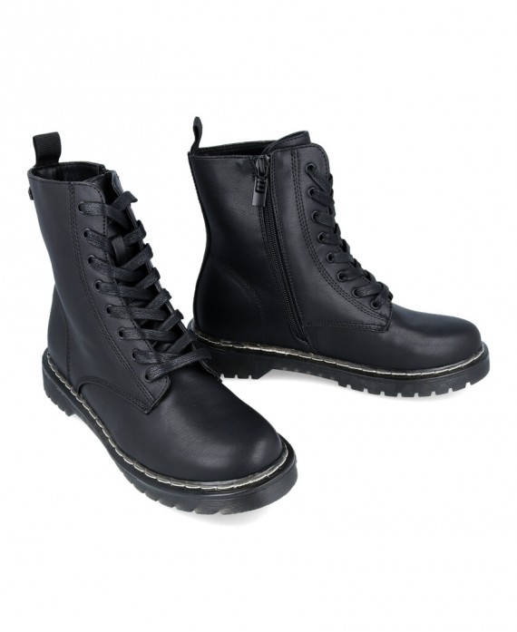 Black military boots Mustang Storm Low 50192