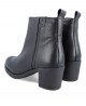 Yokono Lille black heeled ankle boot 001