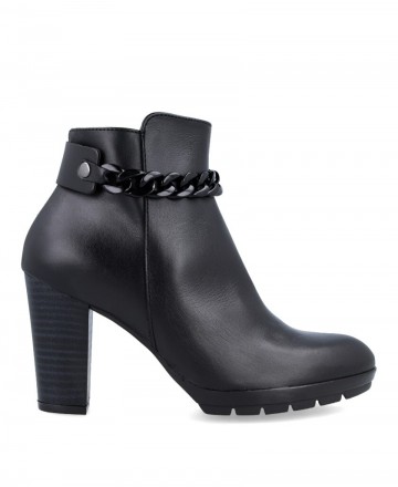 Patricia Miller 5478 high-heeled black ankle boot