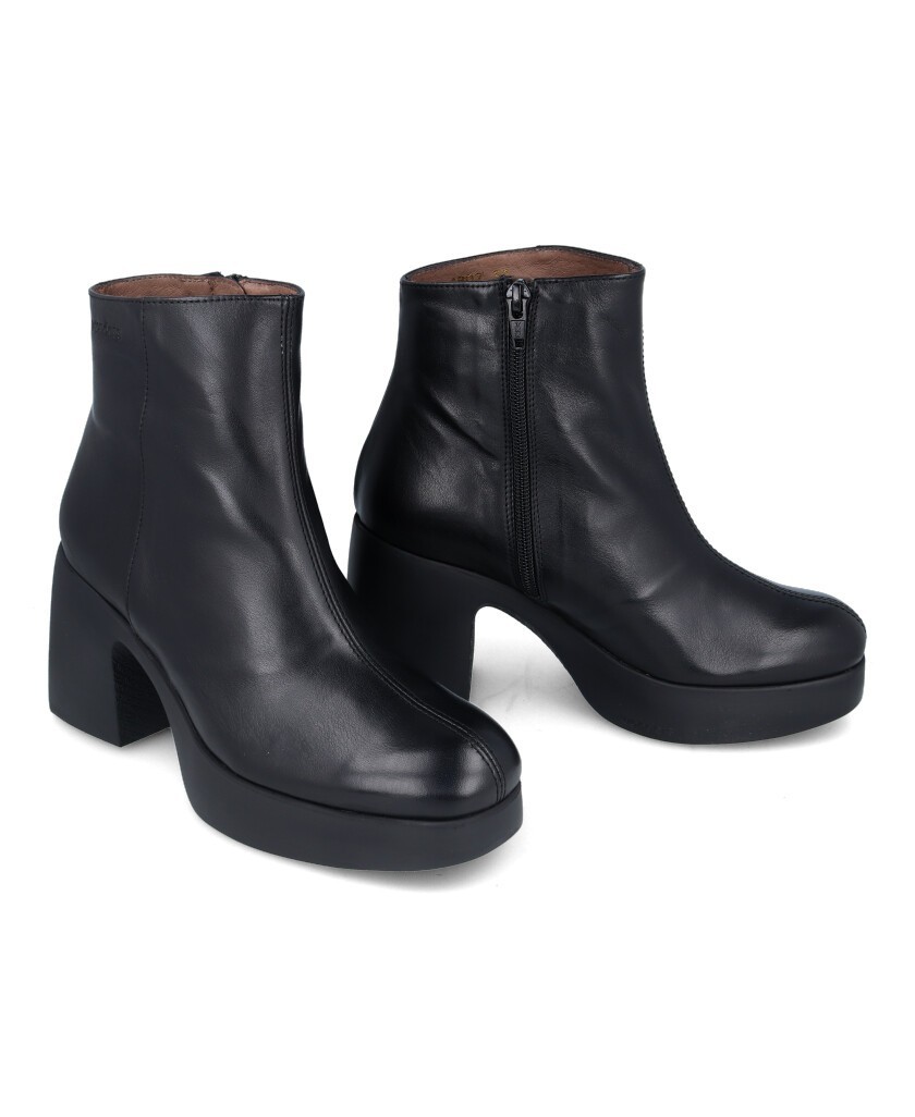 Botines a la moda Wonders Mex H-4902 Isy Negro