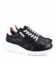 Wonders Yasu Wild Black E-6713 Platform Sneaker