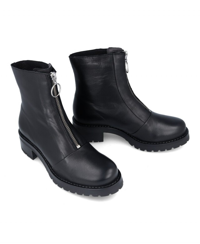 womens front zipper boots