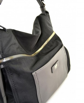 Bolso mediano de hombro Diamor Ryka Black