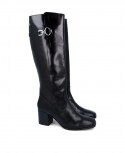 Alma de Candela Sierra Black 886 Leather high boot