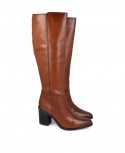 Carmens 46360 Leather high boot with zipper