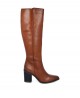 Carmens 46360 Leather high boot with zipper