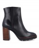Carmens 50183 Leather ankle boot with heel