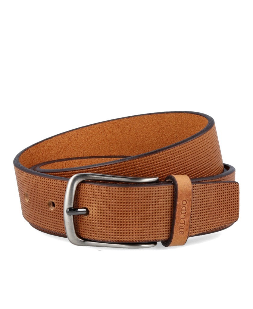 Bellido 335 Engraved leather belt