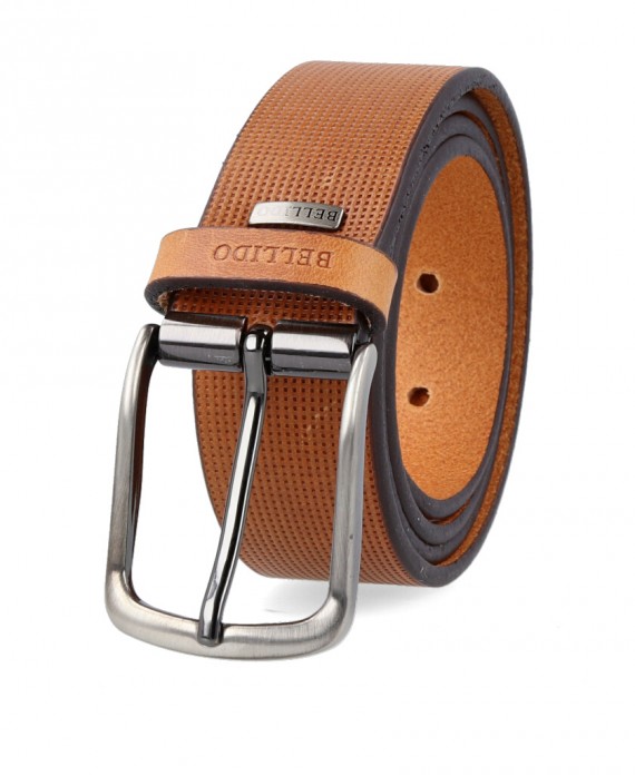 Bellido 335 Engraved leather belt