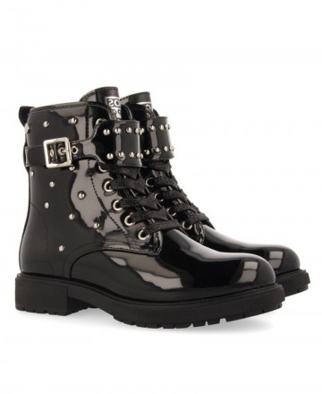 Gioseppo Naivasha 64002-P1-Black Patent leather ankle boots