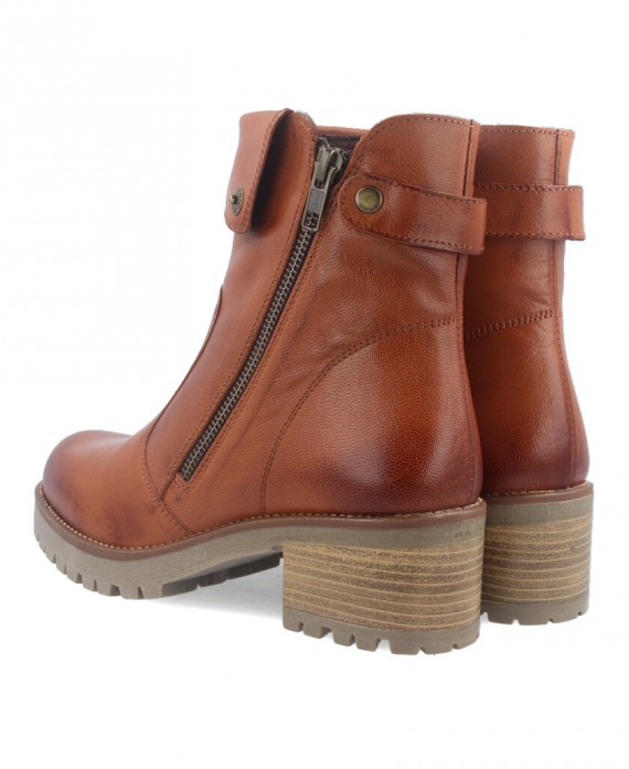Andares brand leather boot in leather color