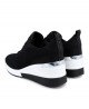 XTI 141119 Black wedge sneakers