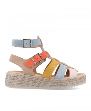 sandalias de mujer multicolor