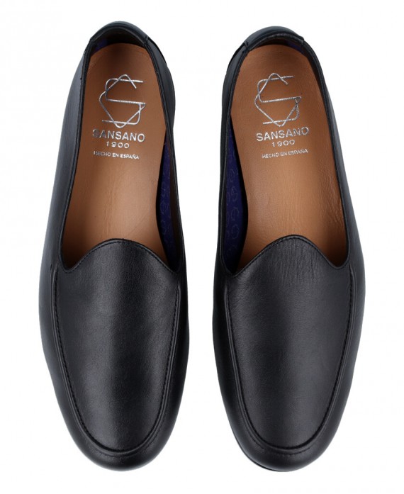 Zapatos para hombre en color negro Caracteristicas mocasin tacon 2 cm zapato de estilo casual suela de goma termoplastica exter