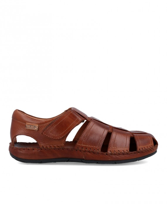 Sandalias para hombre en color marron Caracteristicas con cierre de velcro cuna 4 cm zapato de estilo casual suela de goma term