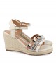 Gioseppo Bacoor 69197-P White wedge sandals Gioseppo Bacoor 69197-P White wedge sandals