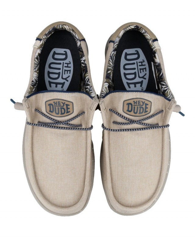 Dude Shoes 40013-2AT Canvas moccasin style shoes for men