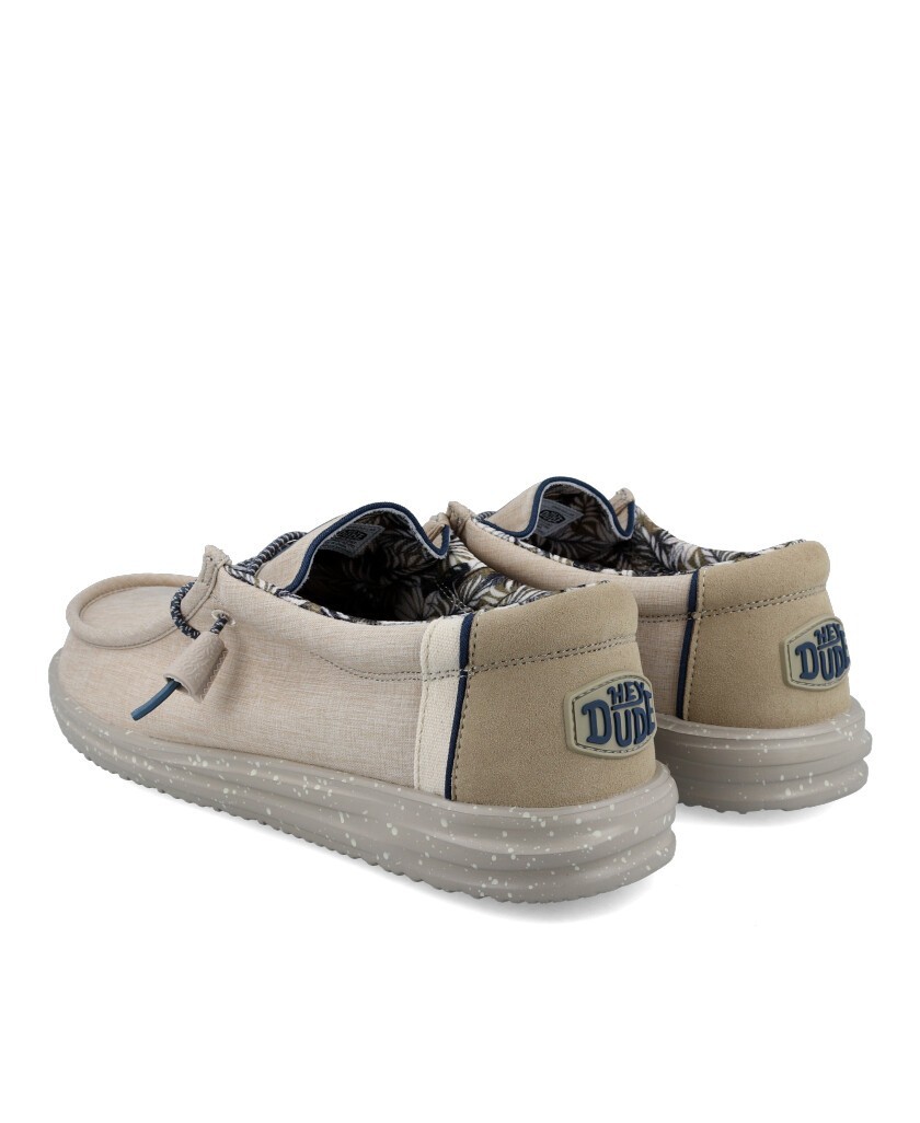 Dude Shoes 40013-2AT Canvas moccasin style shoes for men