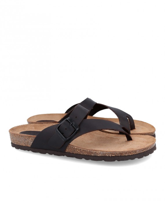 Interbios 7119 Bio leather flat sandals