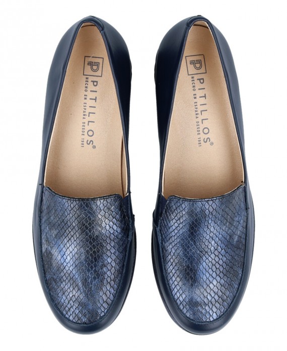 blue woman loafers
