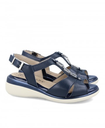 Women's blue sandals