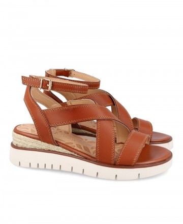 Mustang 53366 Roman style sandals with wedge