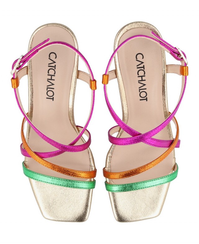 Multicolor best sale dress sandals