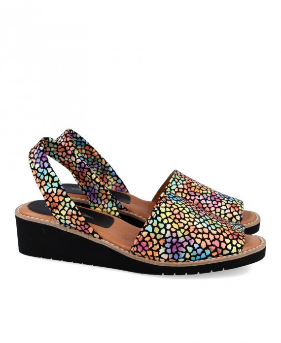 Penelope 5959 Multicolor Menorcan with wedge