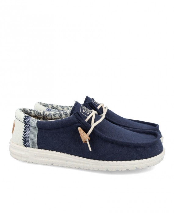 Zapatos de lona azul marino Dude shoes 40015-410