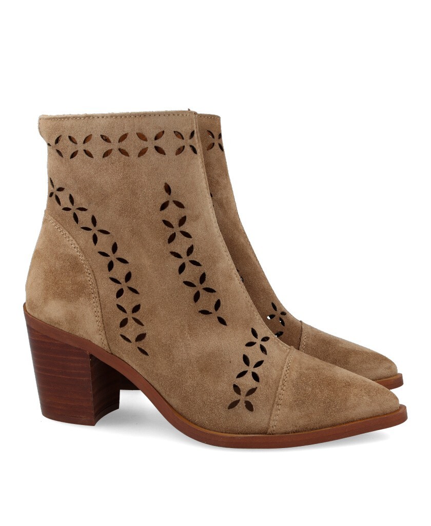 Alpe suede western ankle boots best sale