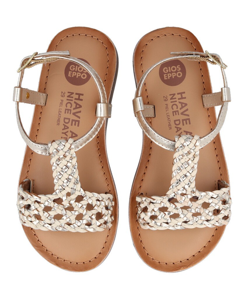 Gold sandals Gioseppo Quarai 68215