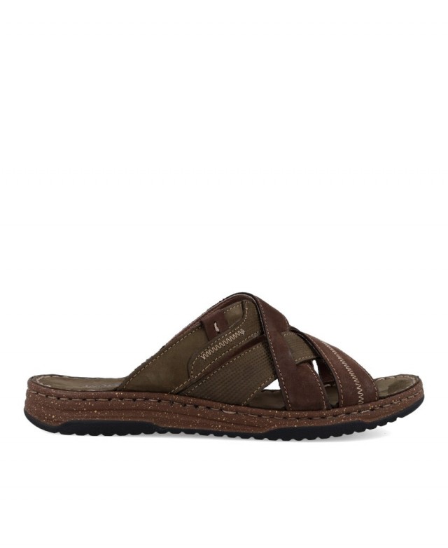 Sandalias piel nobuck Walk Fly 963 40111 para hombre