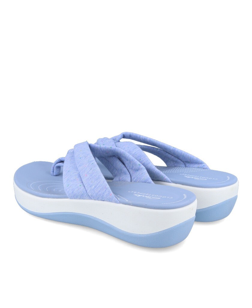 Sandalias para mujer en color azul marino Caracteristicas esclava cuna 4 cm zapato de estilo casual suela de goma termoplastica