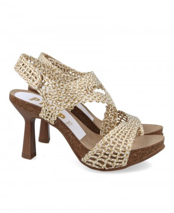 Penelope 6101-R Women's raffia sandals
