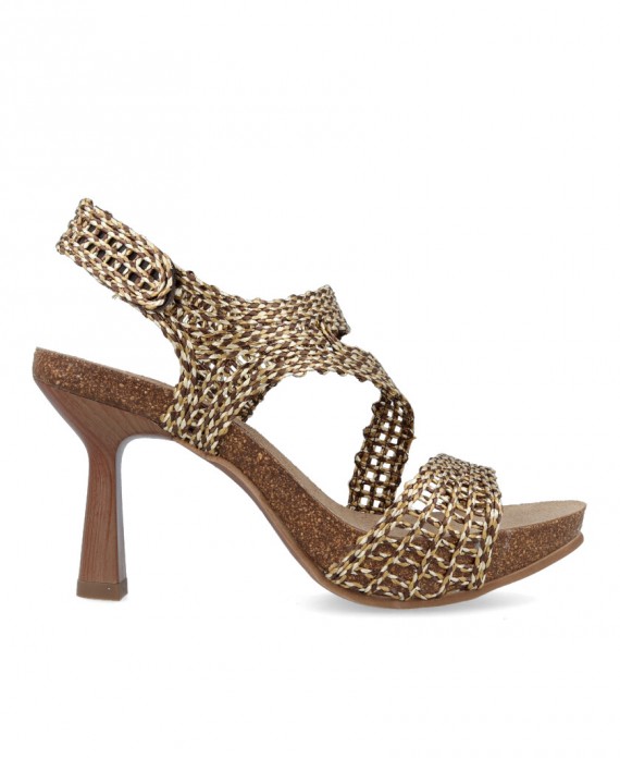 Penelope 6101-R Women's elegant raffia sandals